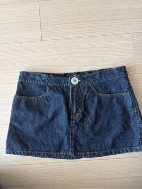 Dolce & Gabbana Dark Blue Denim Mini Skirt